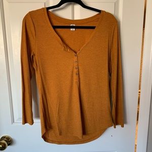 Perfect Long Sleeve Mustard Long Sleeve for Fall